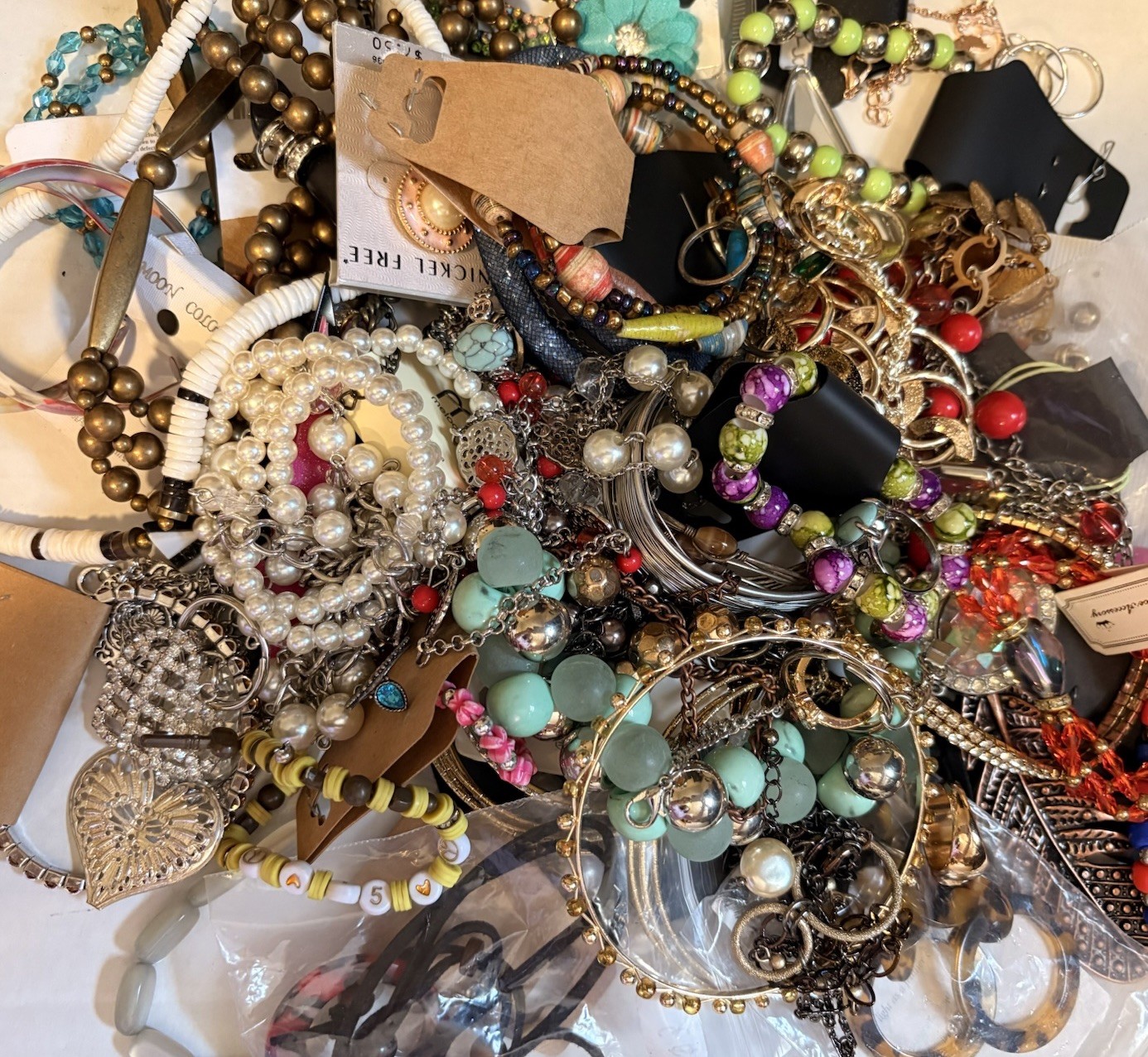 Bulk Mixed Jewelry Lot – Wearable, Craft, Resell, Junk – Vintage to Modern