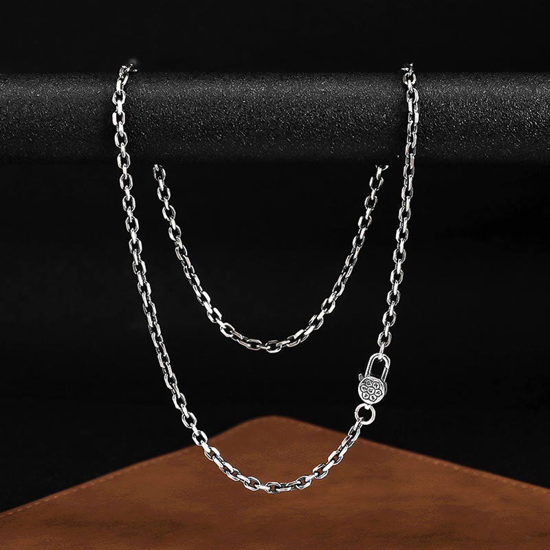 Artisan Cable Link Chain S925 Sterling Silver Heavyweight Men & Women Necklace