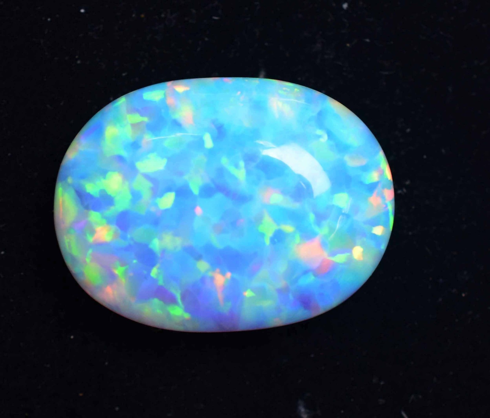 17.85 Ct Natural Ethiopian Fire Opal Certified Play of Color Untreated Gemstone