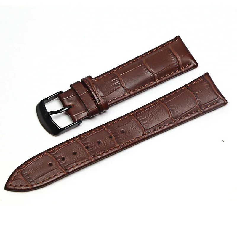 Genuine Leather Mens Watch Strap Band Brown Black 12mm 14mm 16mm 18mm 20mm 22mm