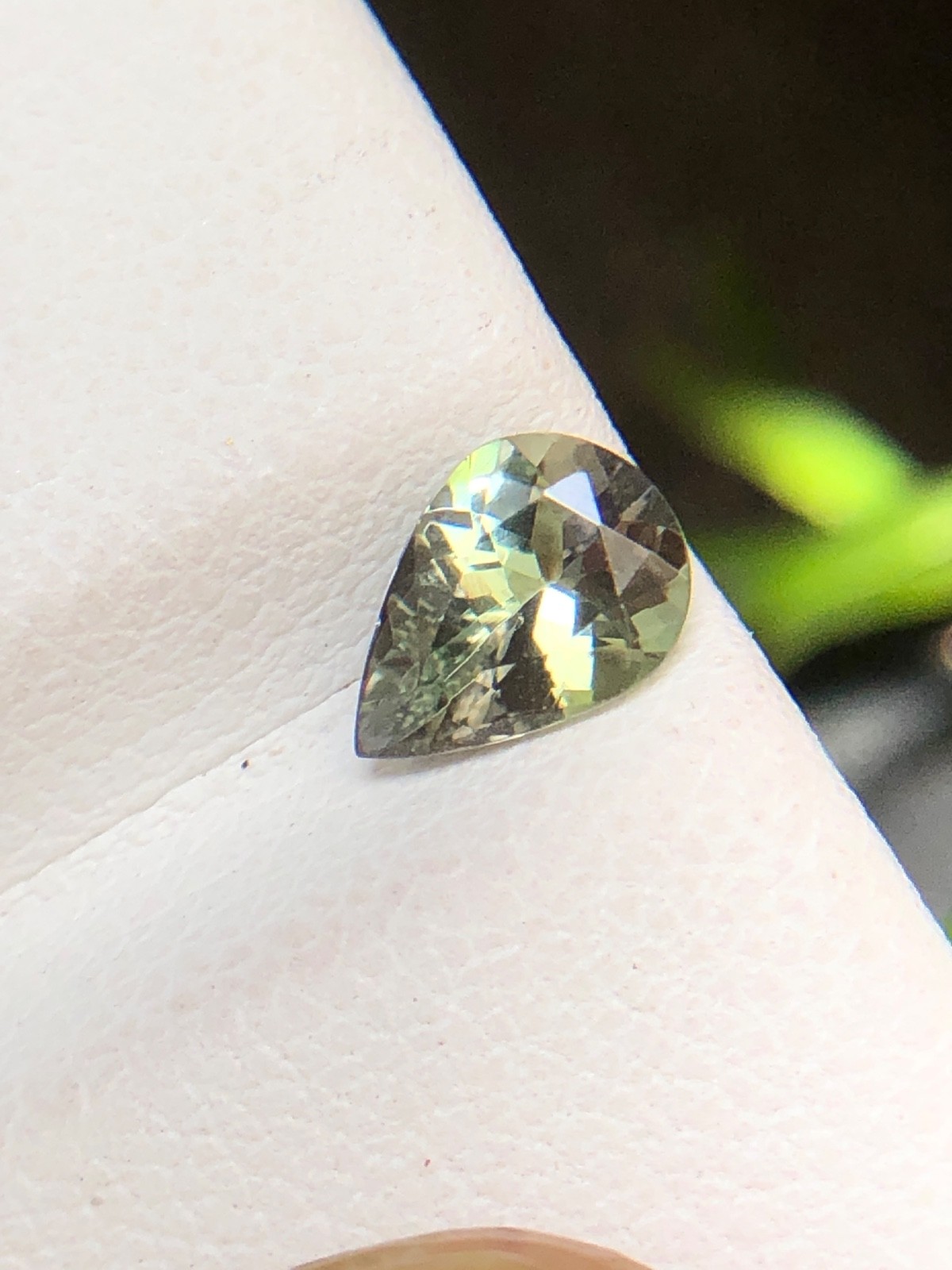 Natural Tanzanite Pear, Golden Purple Color 7×5 MM Faceted Zoisite Gemstone