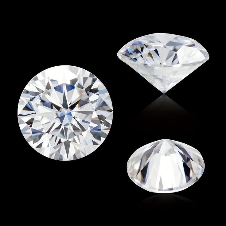 Certified 8.00 CT Natural Diamond Round Cut D Grade VVS1 13x13x8 mm