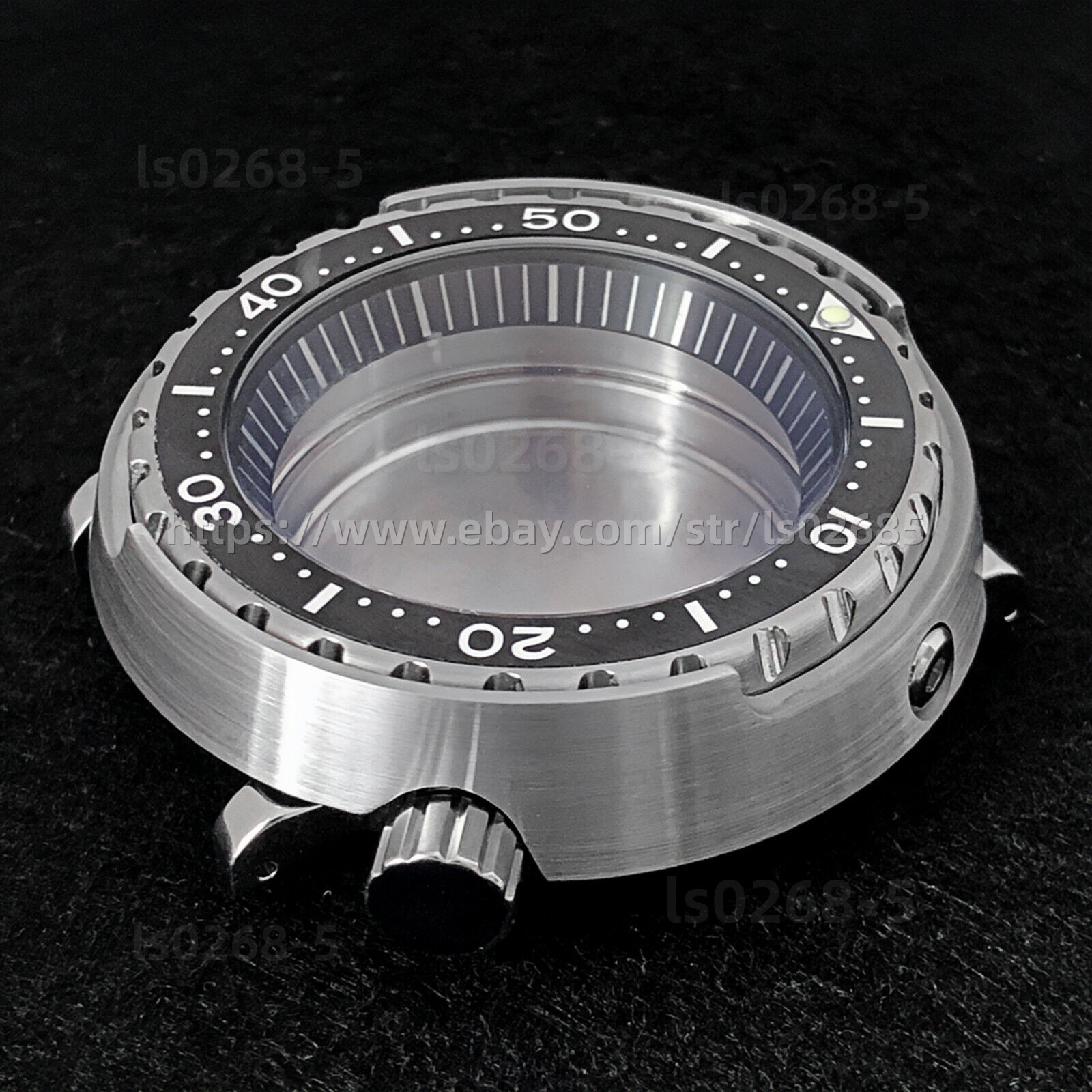45MM Mineral Glass Stainless Steel Watch Case for NH35/NH36 Watch Movements
