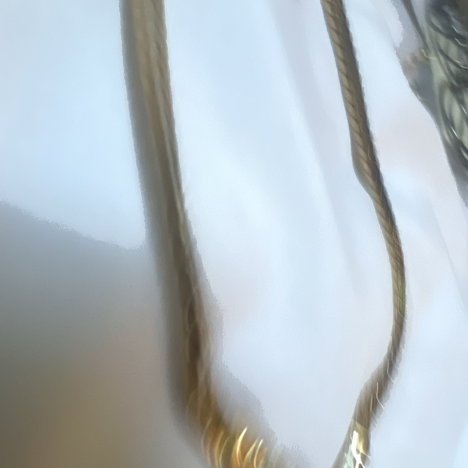 Vintage Christian Dior Gold Tone V Necklace Clear Rhinestone Choker Signed