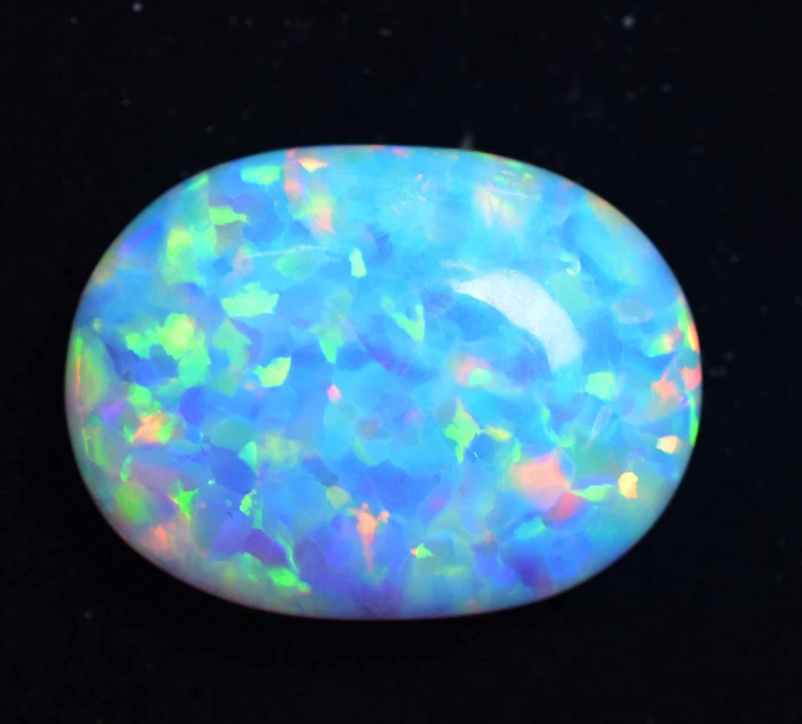 17.85 Ct Natural Ethiopian Fire Opal Certified Play of Color Untreated Gemstone