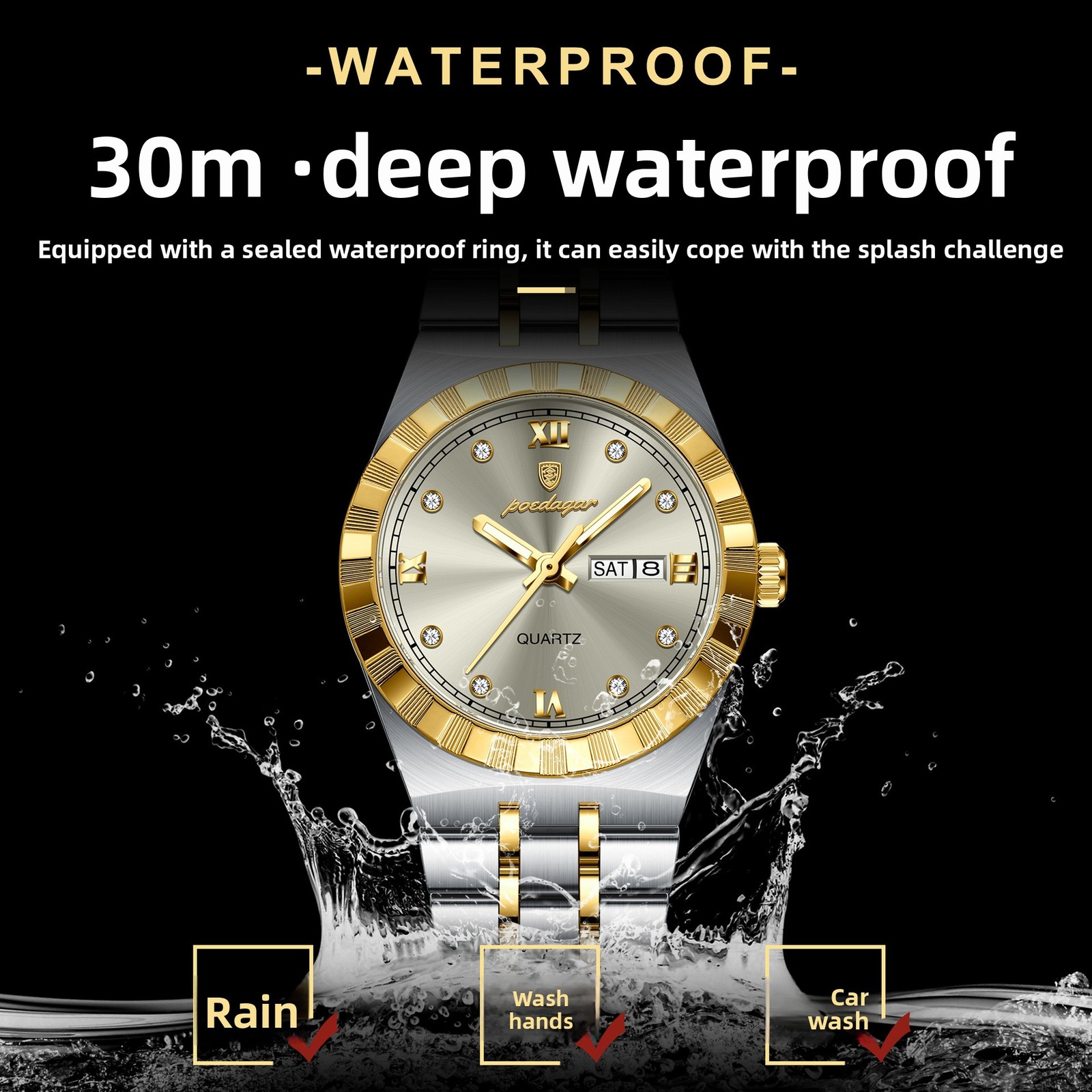 Ultra-thin women’s watch waterproof luminous student quartz lady’s Wristwatch