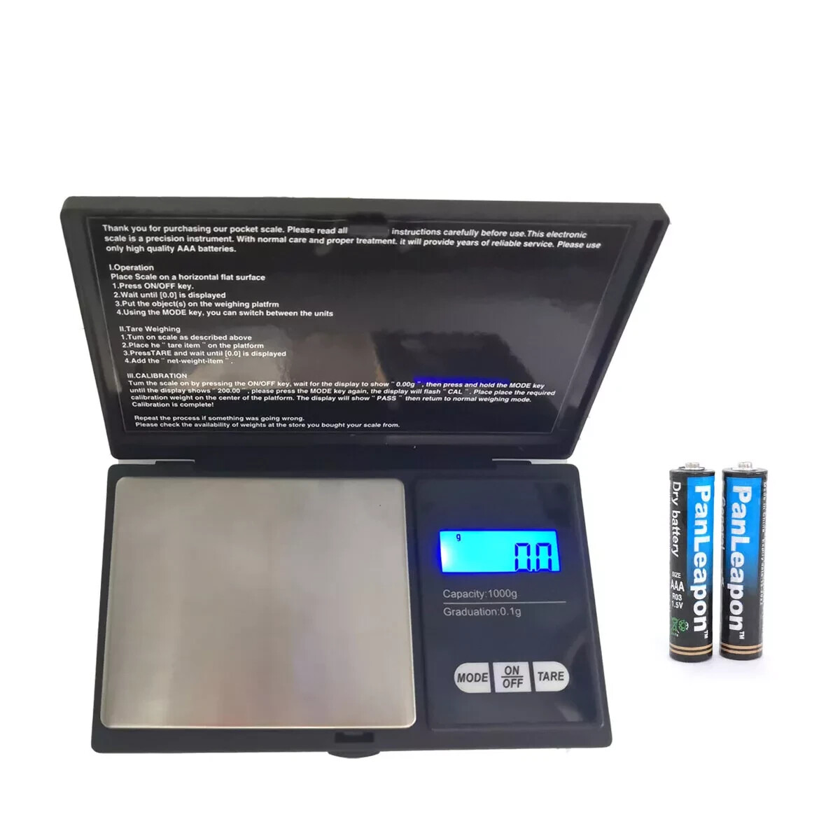 Pocket 1000g x 0.1g Digital Jewelry Gold Coin Gram Balance Weight Precise Scale