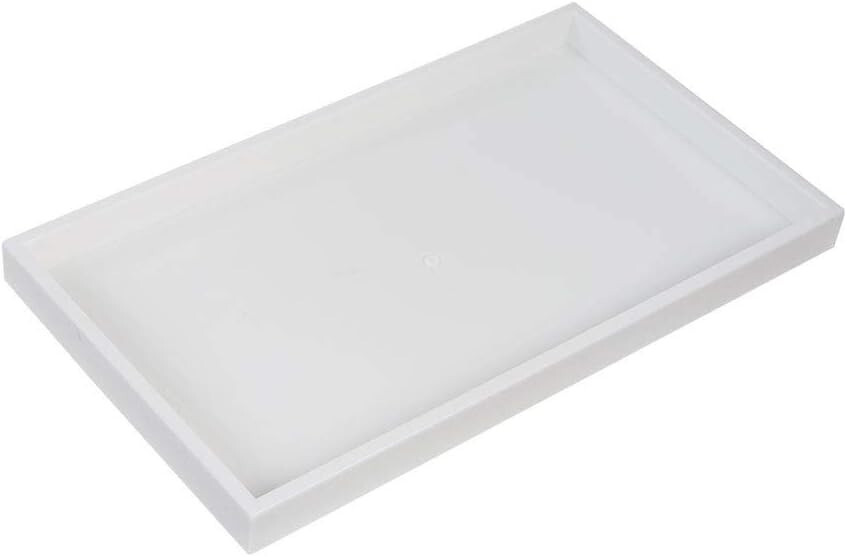 Set of 12 Jewelry Insert Trays White Display Organizer 14 ¾ X 8 ¼” X 1″ Plastic