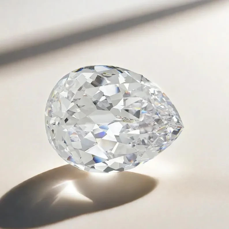 CERTIFIED 7.16 Ct Natural Diamond D Grade Pear LOOSE VVS1/ 17.5 mm