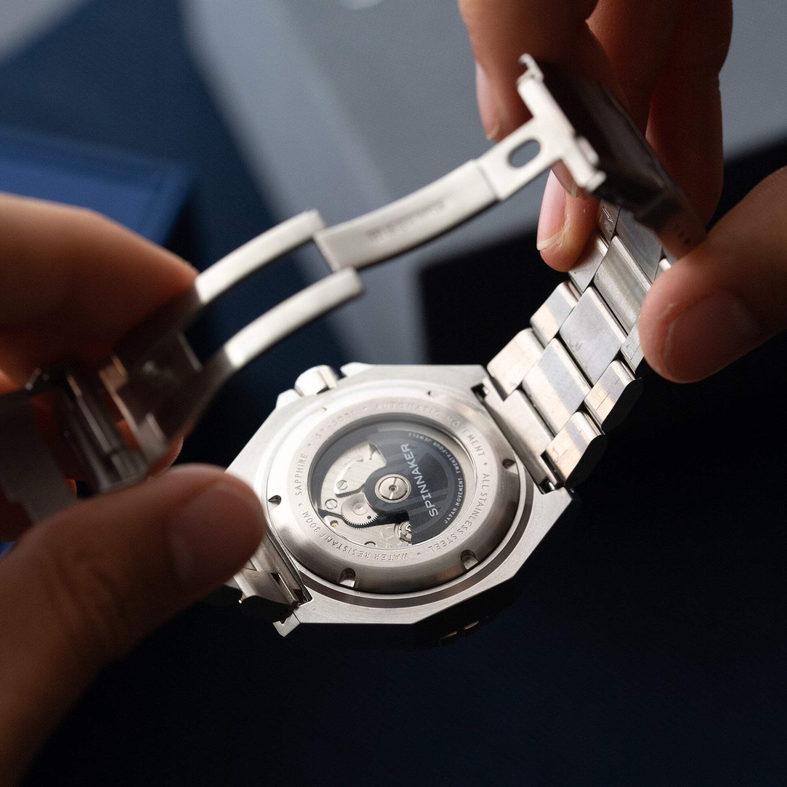 Spinnaker Dumas Blue / Black / Stainless Steel | Blue Dial 44mm Japanese Automat
