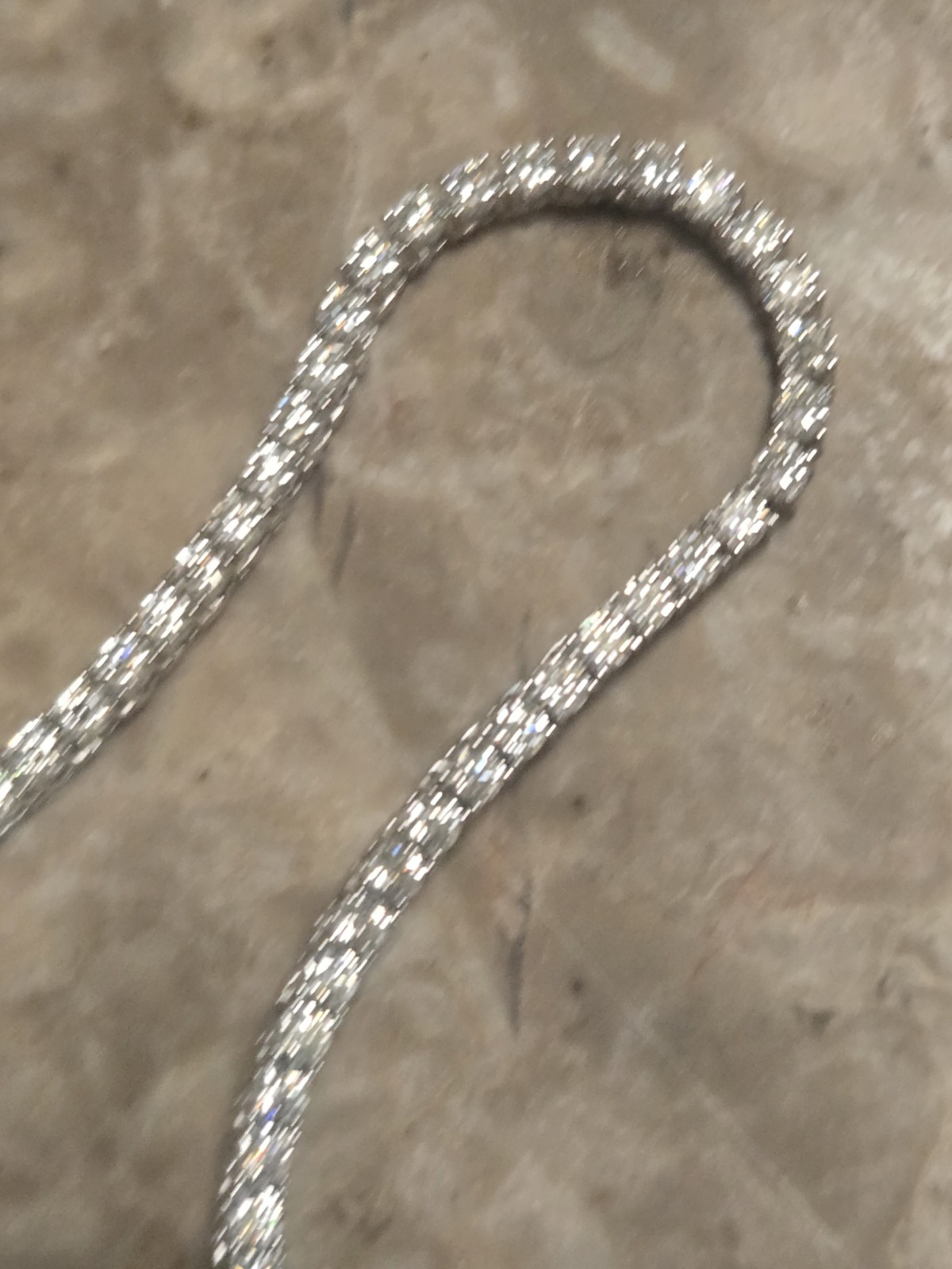 2mm MOISSANITE 925 Sterling Silver Tennis Chain Necklace Passes Tester
