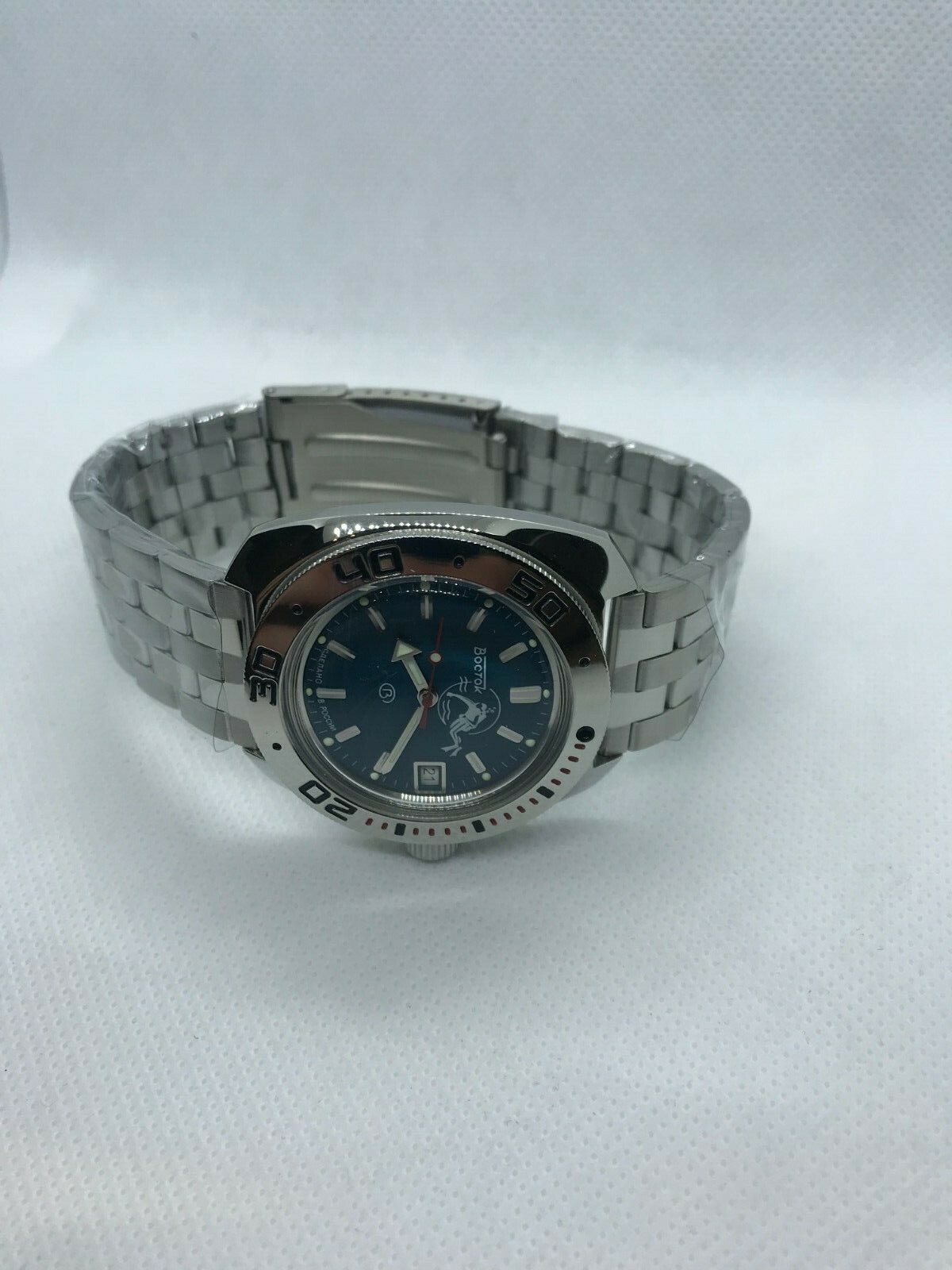 Vostok Amphibia 710059 Watch Scuba Dude Diver Mechanical Automatic US SELLER
