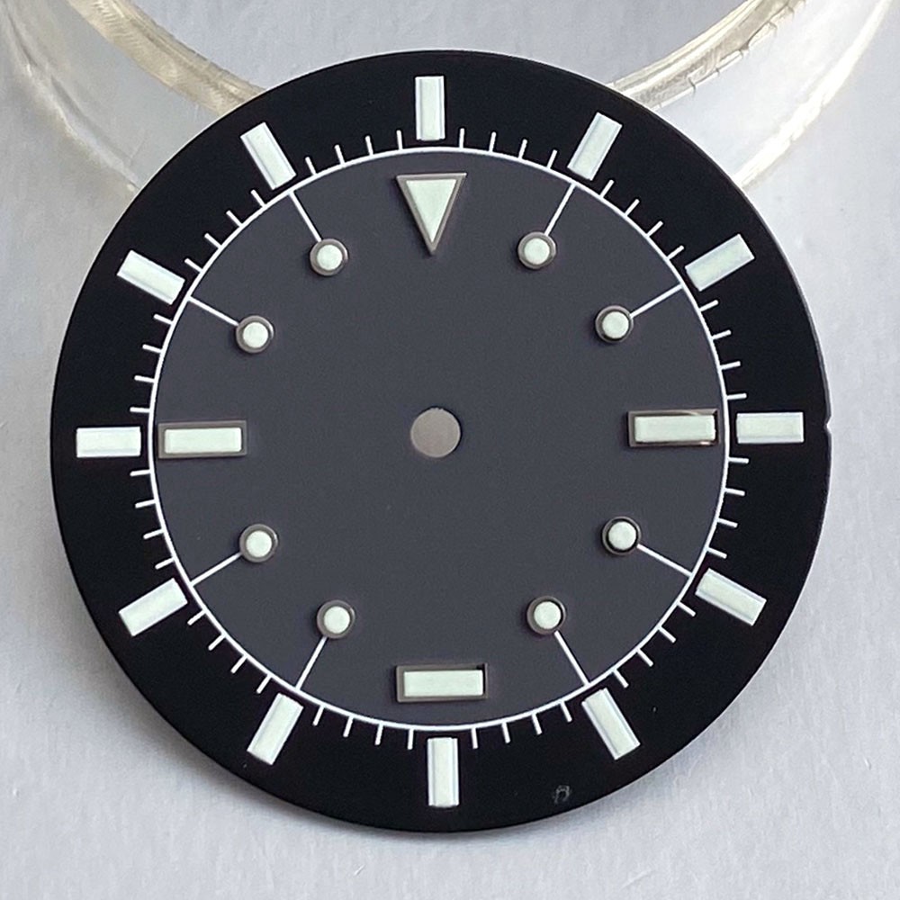 33.5mm Watch Dial Hand Black Blue Set Luminous Fit NH35 NH36 ETA 2824 PT500 Movt