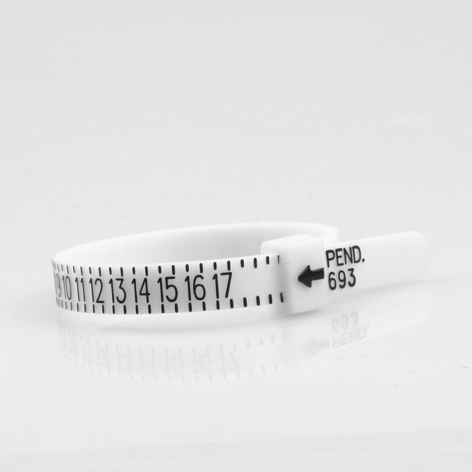 2PCS Ring Sizer Measure Tool Gauge Plastic Finger Sizing Finder Reusable 1-17