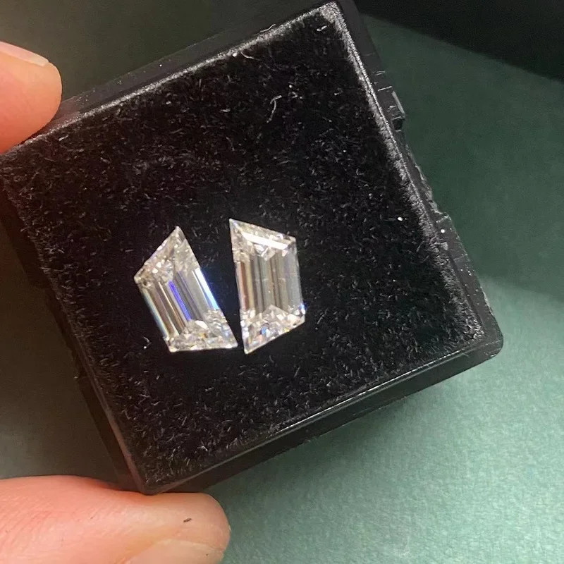 Factory Directly Rare Trapezoid Cut D Color Moissanite Loose GRA for DIY Jewelry