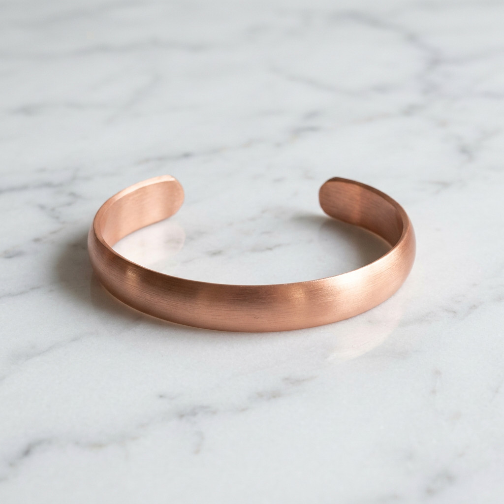 Solid Pure Copper Heavy Bracelet Arthritis Pain Therapy Energy 50gr Cuff Bangle