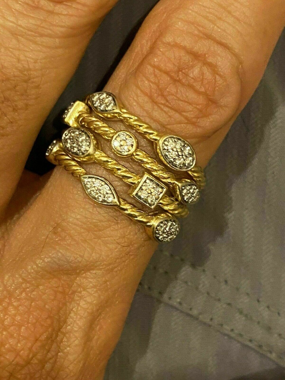1.20Ct Natural Moissanite Tester Pass Wedding Band Ring 14K Yellow Gold Plated