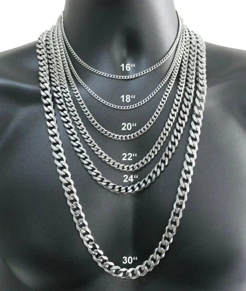 Genuine 925 Sterling Silver Curb Chain Necklace Lobster Clasp 16″-30″ Gifts UK