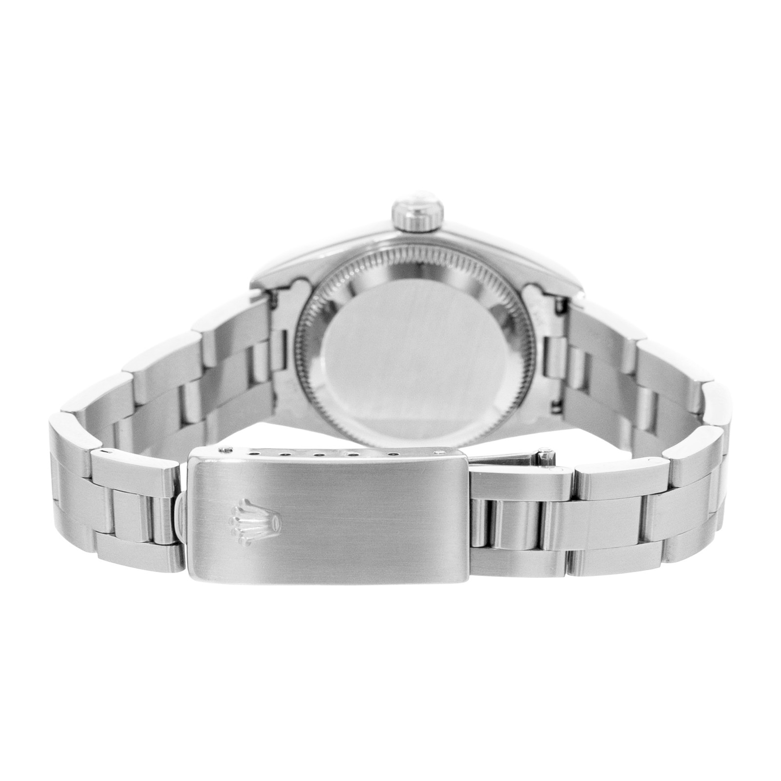Rolex Oyster Perpetual 24 67180 Black Arabic Dial Steel Automatic Ladies Watch