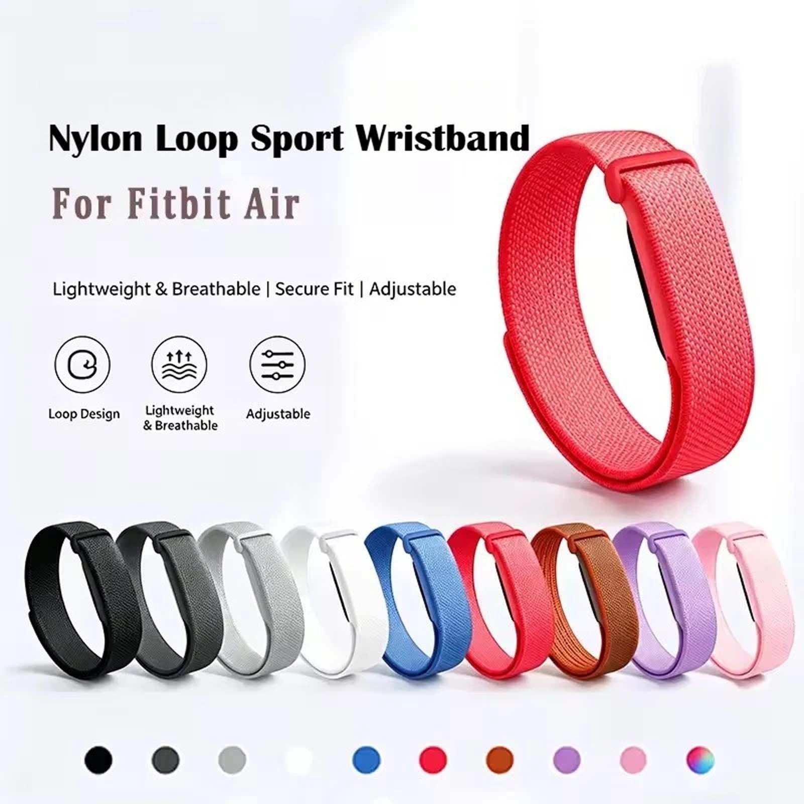 Replacement Band For Google Fitbit Air 2026 Nylon Bratheable Sports Loop Strap