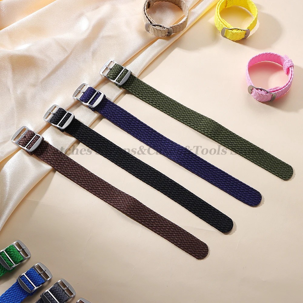 Nylon Woven Watch Band Sport Strap Bracelet 14mm 16mm 18mm 20mm 22mm