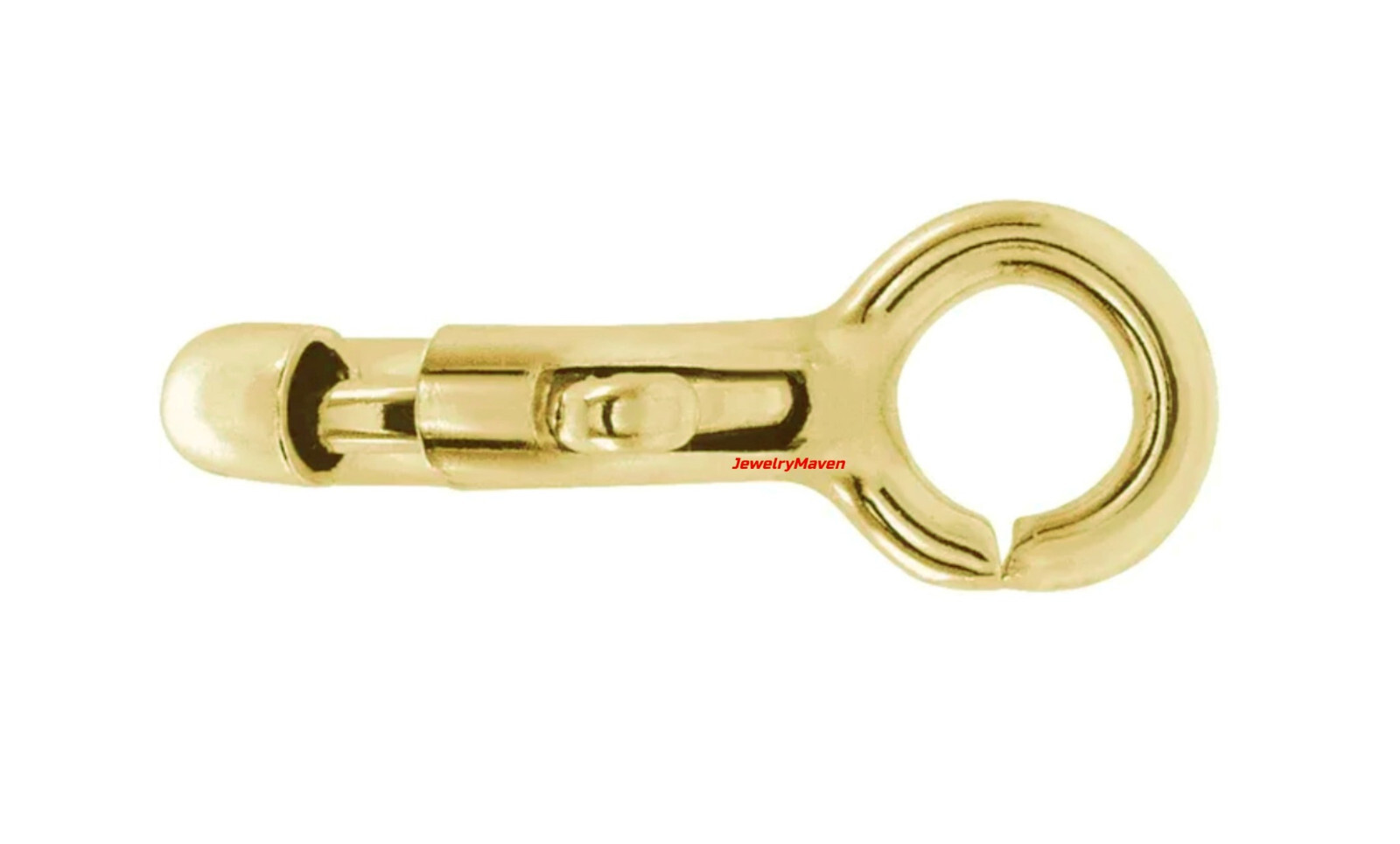 (5) FIVE PACK STANDARD WEIGHT 5mm 14k Yellow Gold Spring Ring Clasp OPEN Jump US
