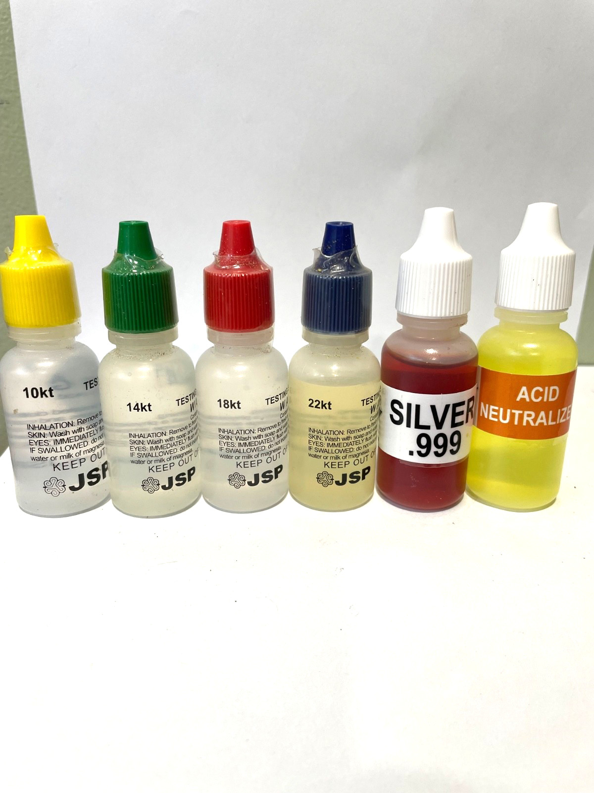 JSP Gold Silver Jewelry Testing Acid 10K 14K 18K 22K 24K PLATINUM RSPM-GTE