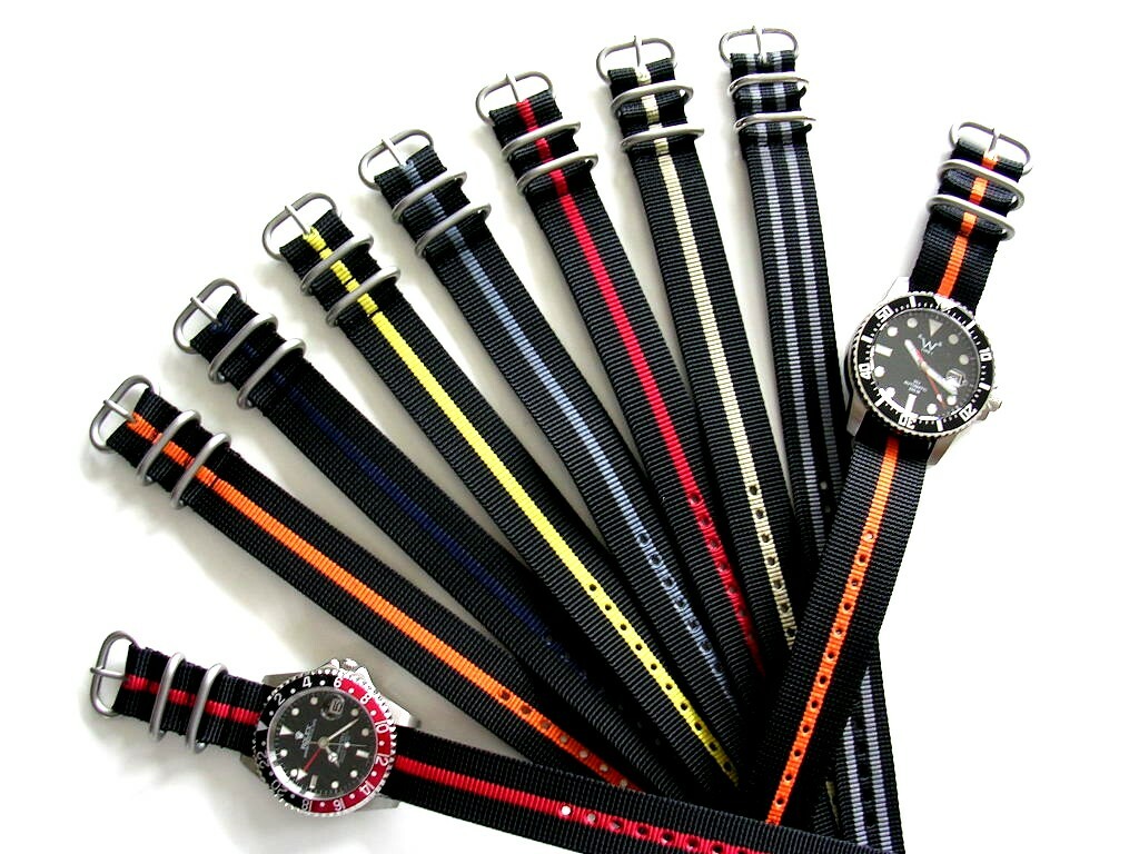 1pc NATO ® watch band strap Heavy Premium Nylon G10 Military UTC Pilot IW SUISSE