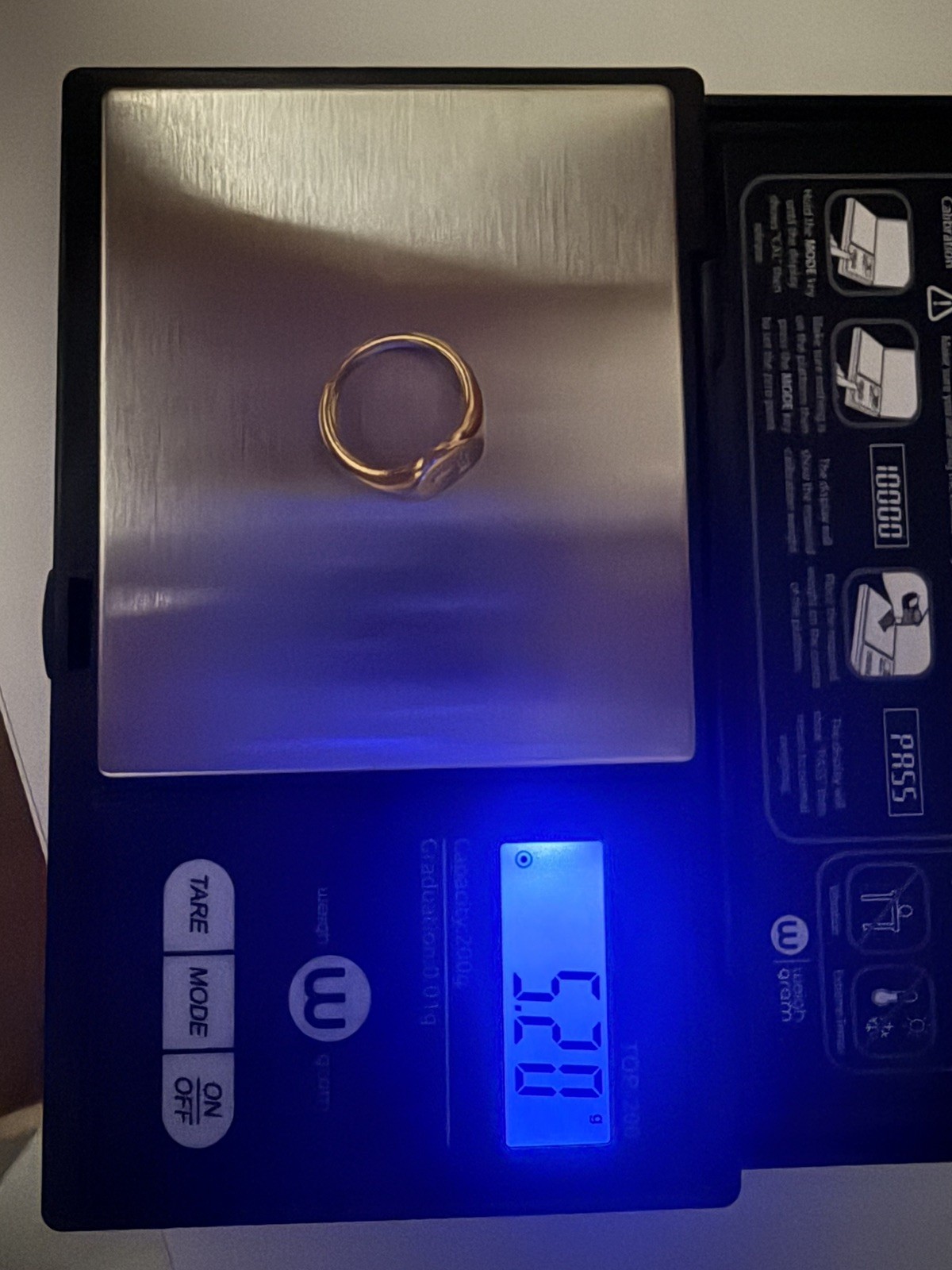 $2400 DAVID YURMAN 18K 750 YELLOW GOLD DIAMOND ‘L” INITIAL PINKY RING Sz.3