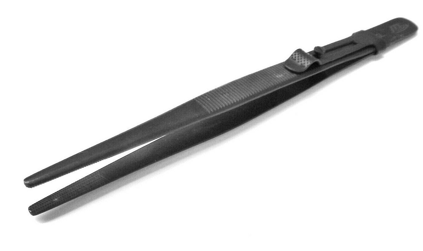 Black Diamond Tweezers XXL Large Blunt Tip Slide Locking Jewelry Gemstones Beads