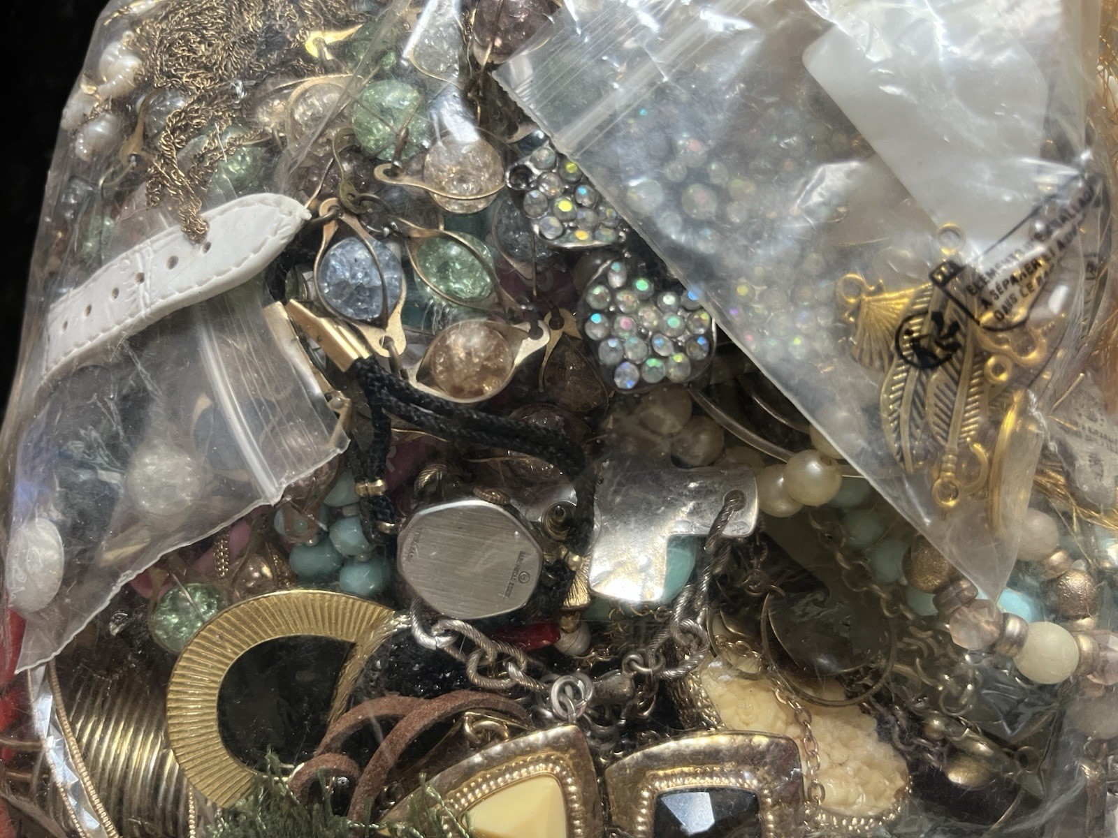Bag with More Than 5 Pounds of Jewelry and Accessories