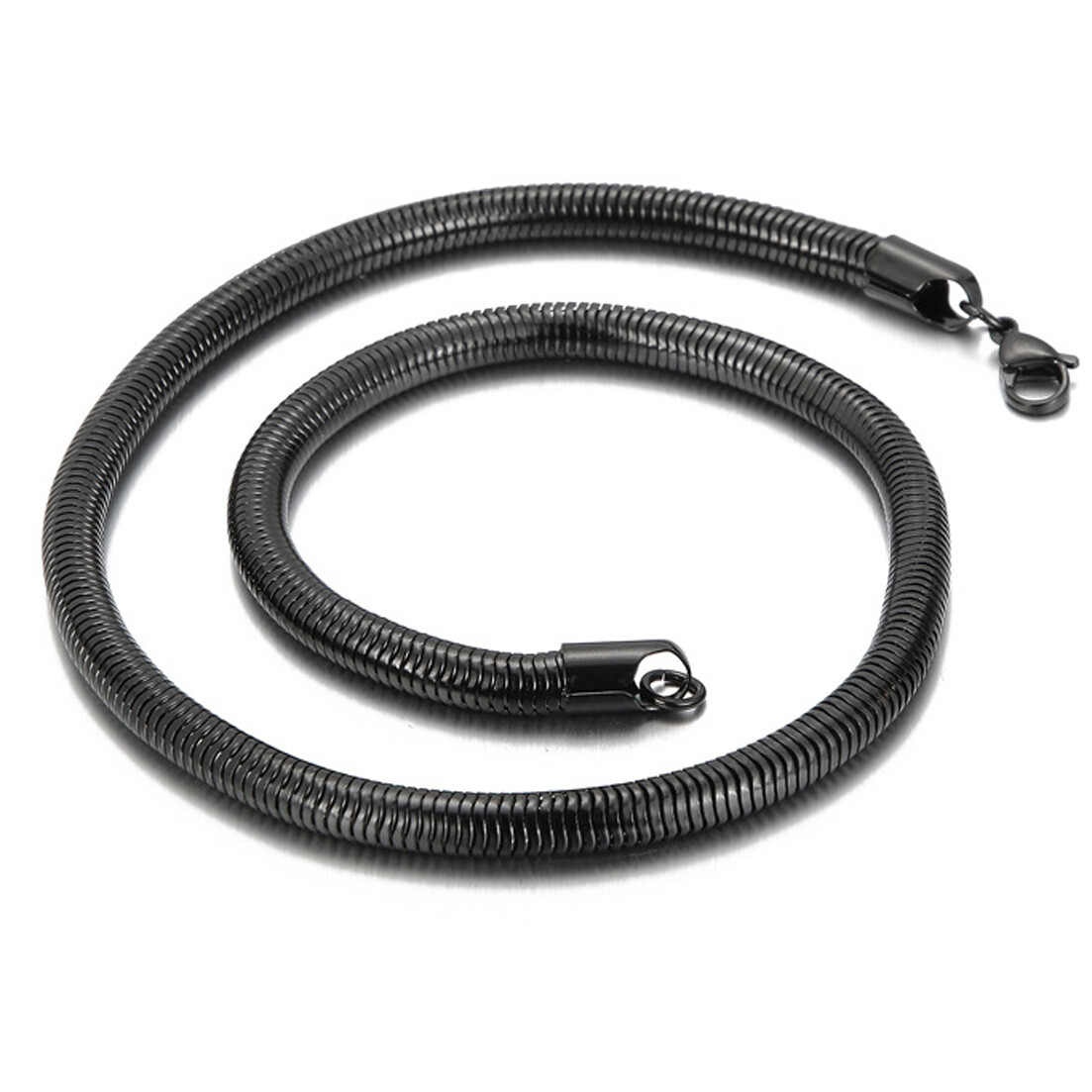 5/6mm 20″ 22″ 24″ Stainless steel Round Snake Chain Necklace For Men Women Gift