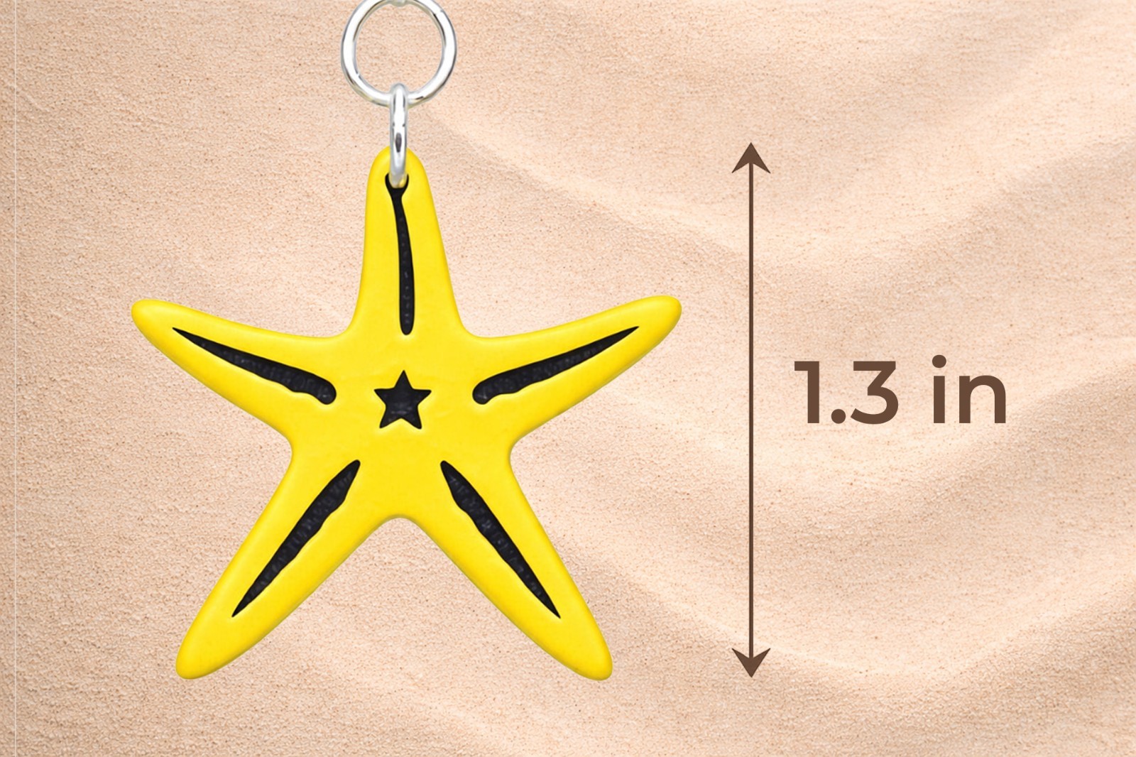 Starfish Earrings Dangle Beach Ocean Coastal Jewelry Lightweight Handmade