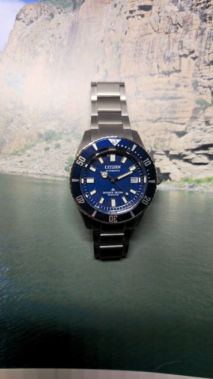 Citizen Promaster Fujitsubo Titanium NB6021-68L Blue Dive Automatic Watch