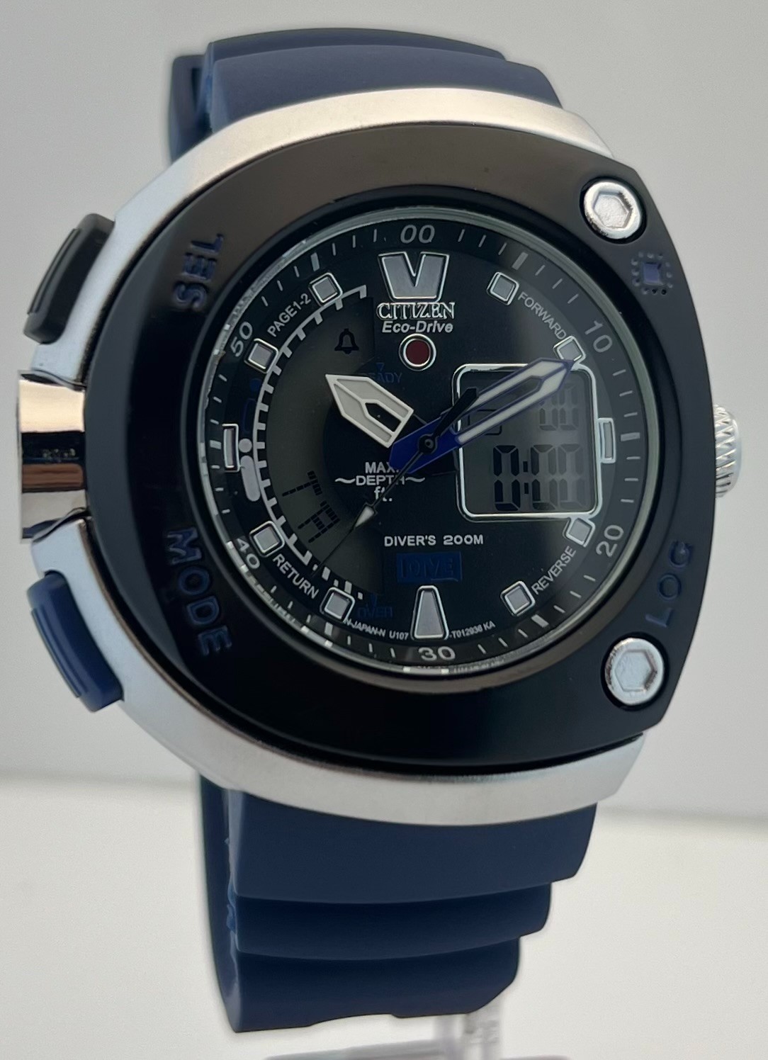 Men’s Citizen Promaster Aqualand Eco-Drive Black Dial Working Wristwatch