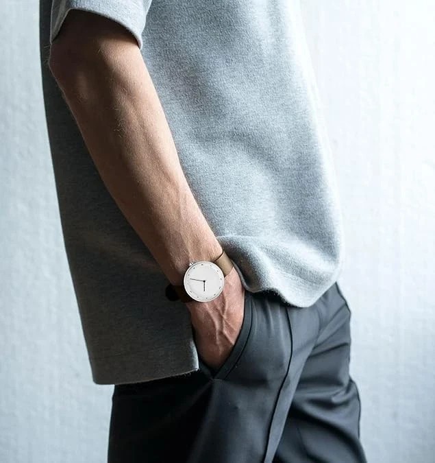 Mens Watches Ultra-Thin Minimalist Waterproof Fashion Simple Business Wrist Watc