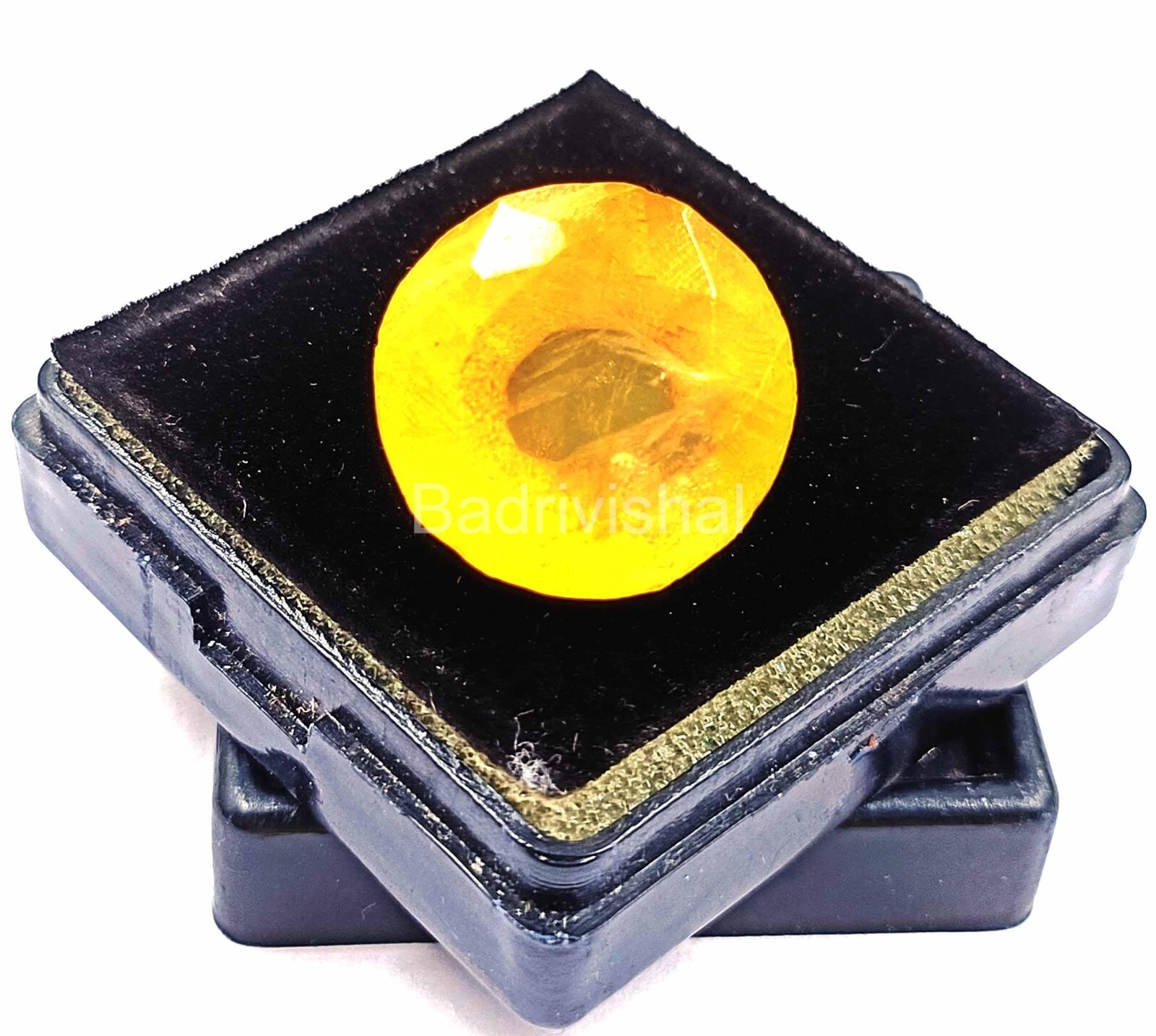 Natural Yellow Sapphire 24 Ct Certified Round Cut Sri Lanka Loose Gemstone EKQ