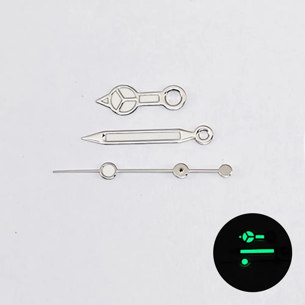 Watch Hands For NH35 NH36 4R36 7S36 Green Luminous Diver Style Hand Set