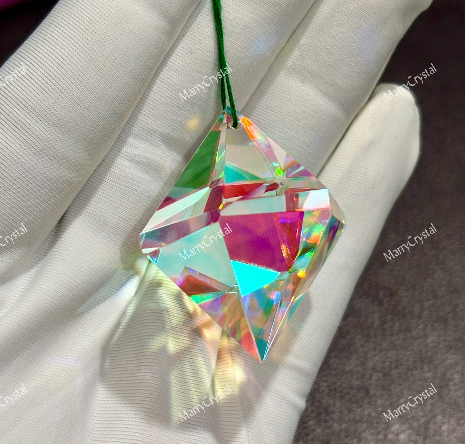 100 Ct Mystic Opal Glass , Fancy Multi-Color 1 mm drill included Loose Gemstone