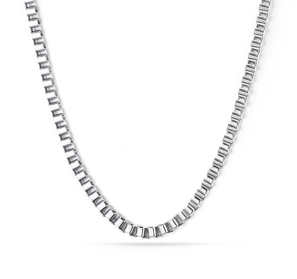 5pcs 2.5mm/3mm Stainless Steel Box Chain Necklace for Men Women Jewelry Chains
