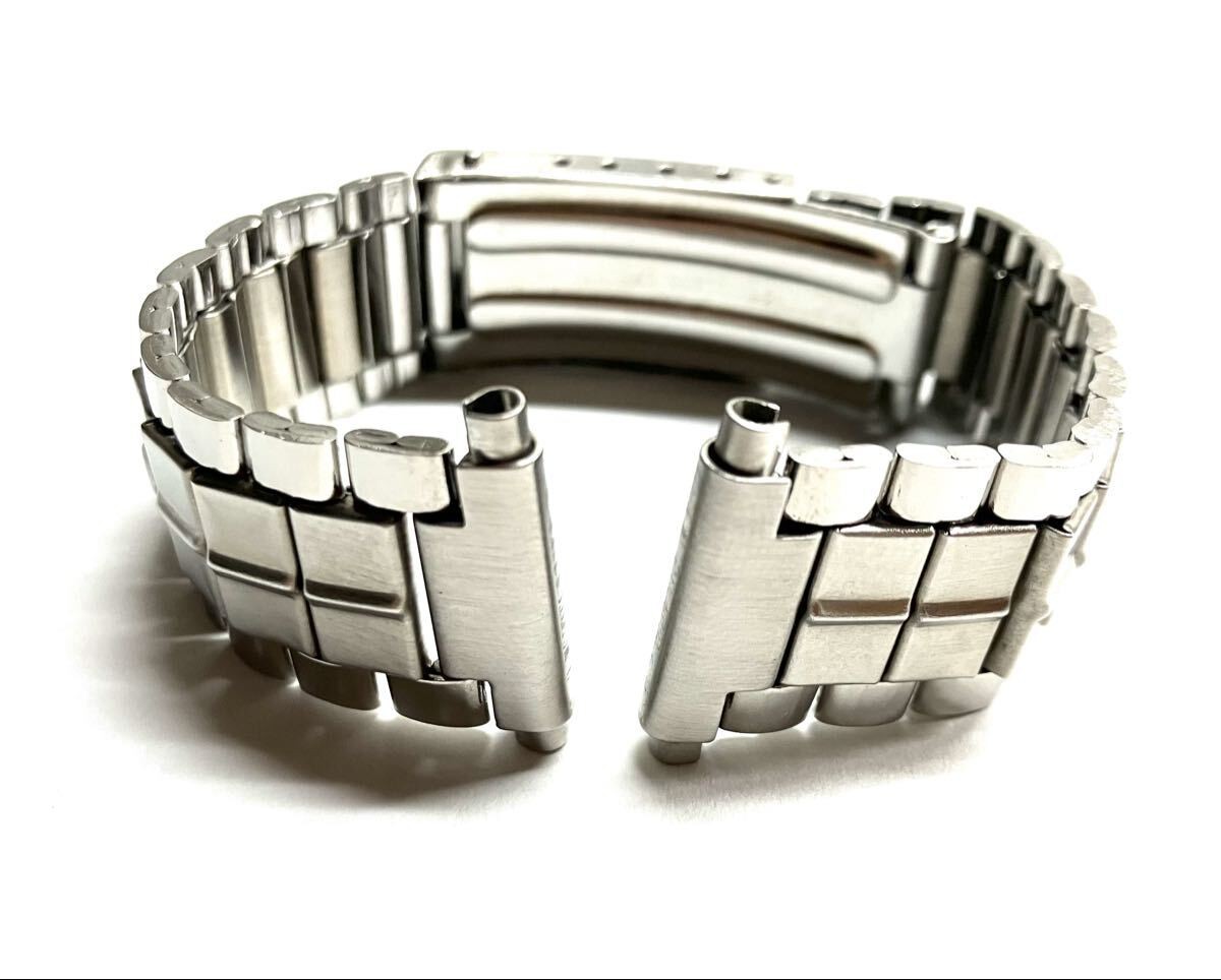 Stainless steel strap for wristwatches vintage item 16.5 21mm approximately 15cm