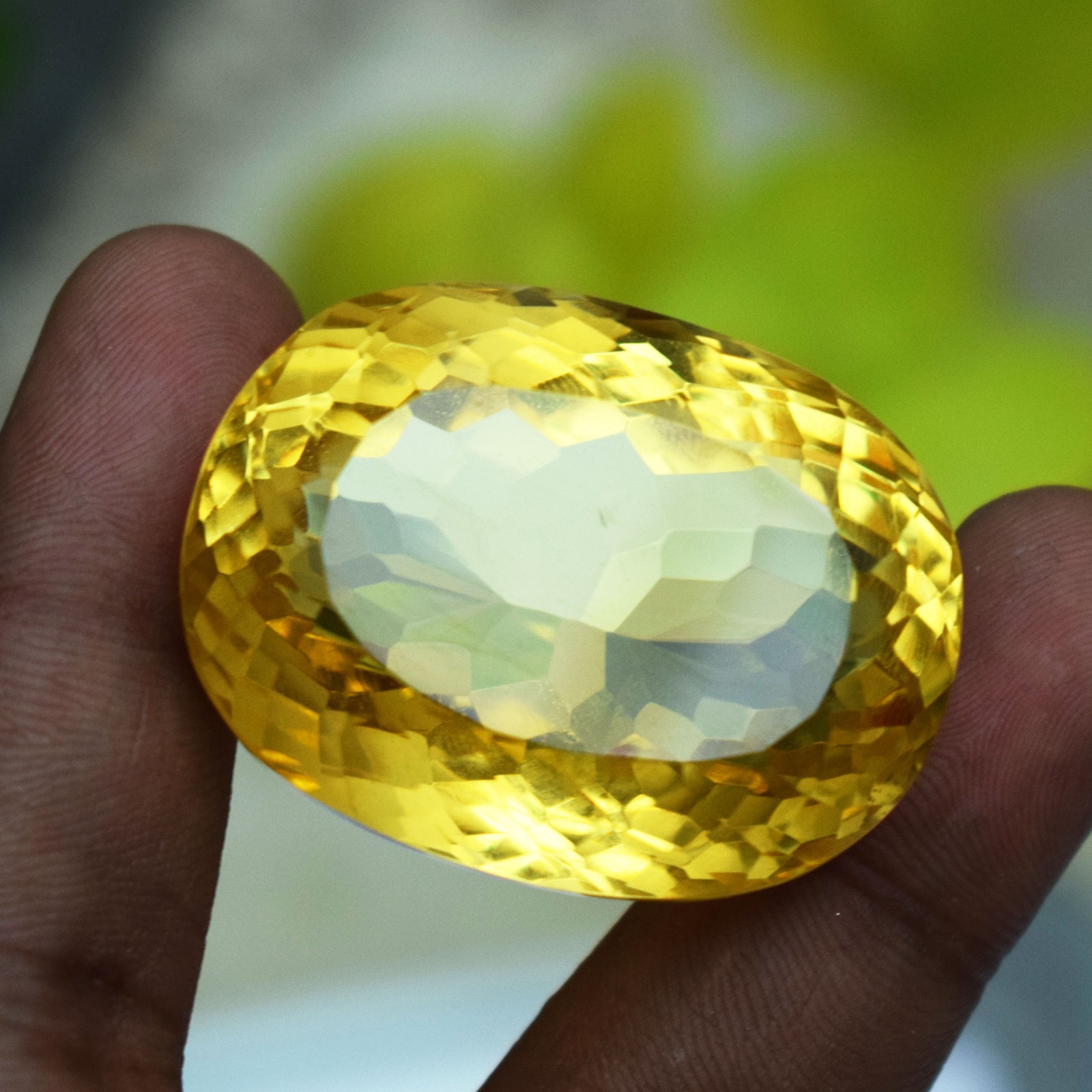 202.30 CT Flawless Yellow Sphene Oval Cut Stunning Certified Loose Gemstone