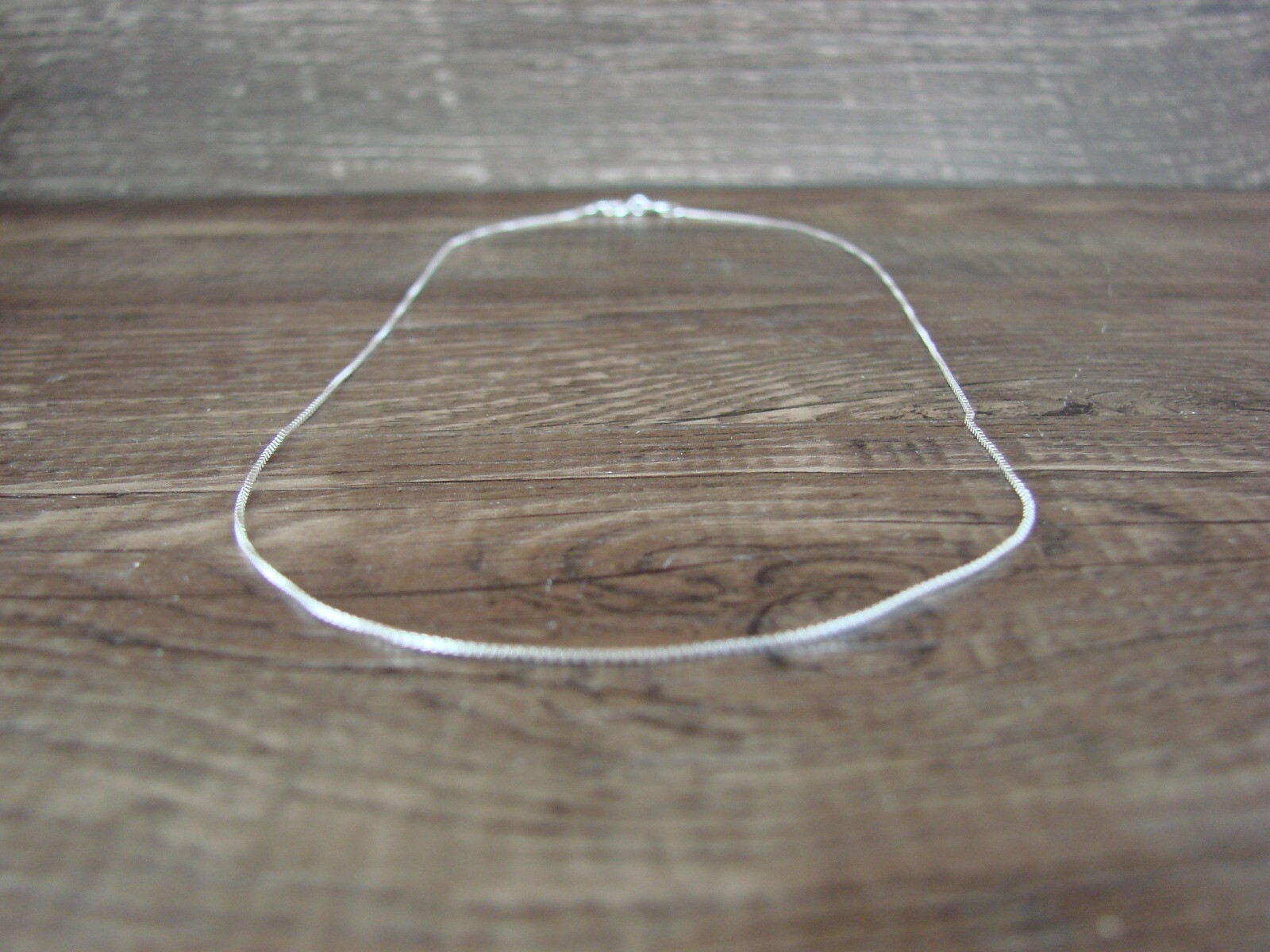 Southwestern Jewelry Sterling Silver Box Chain Necklace 16″ Long x 1 MM