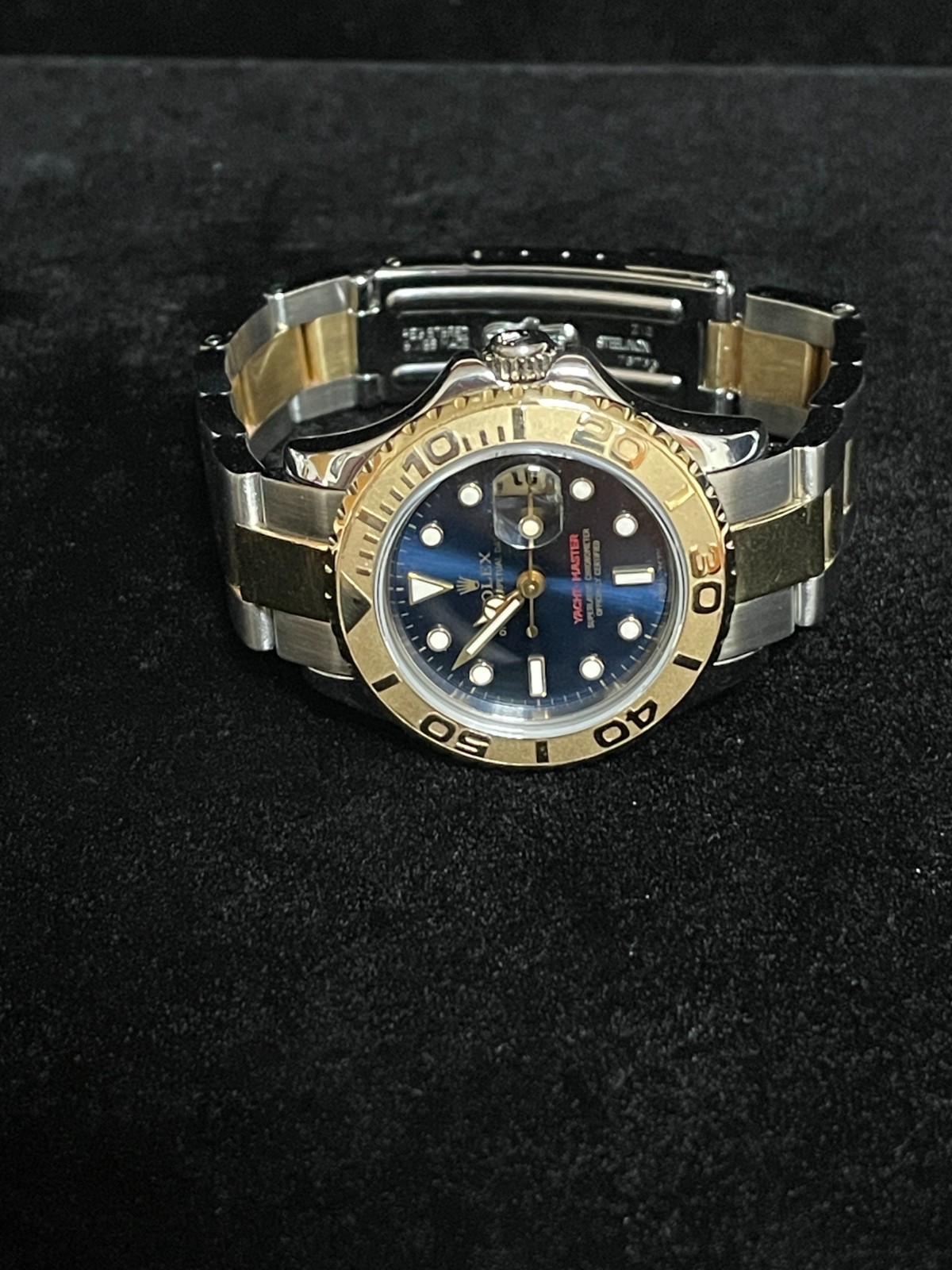 1996 Rolex Yacht-Master 69623 Blue Dial TT Oyster No Papers 29mm