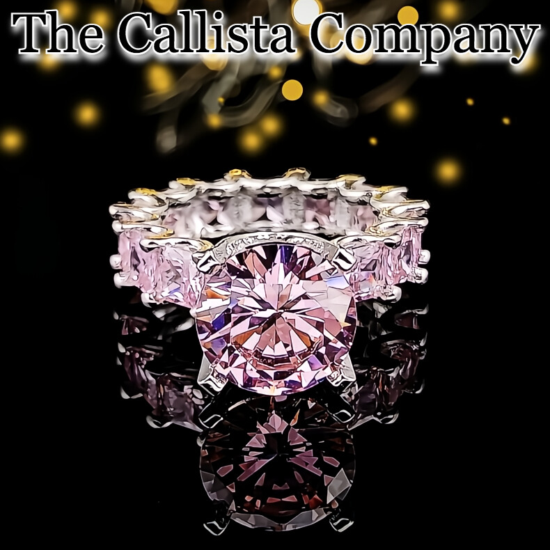 On Sale LAB-CREATED 4.91 CT RD CUT CLEAR 3A+CZ S925 STERLING SILVER RING SZ6,7,8