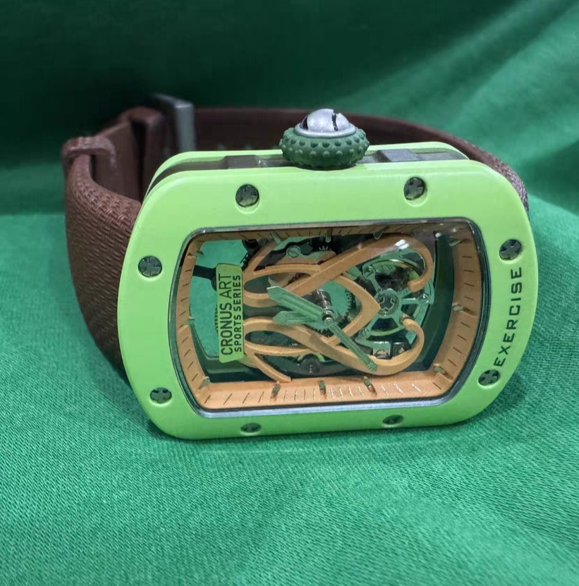 CRONUSART Women Automatic Watch 29mm Rectangle Ladies Mechanical Wristwatch