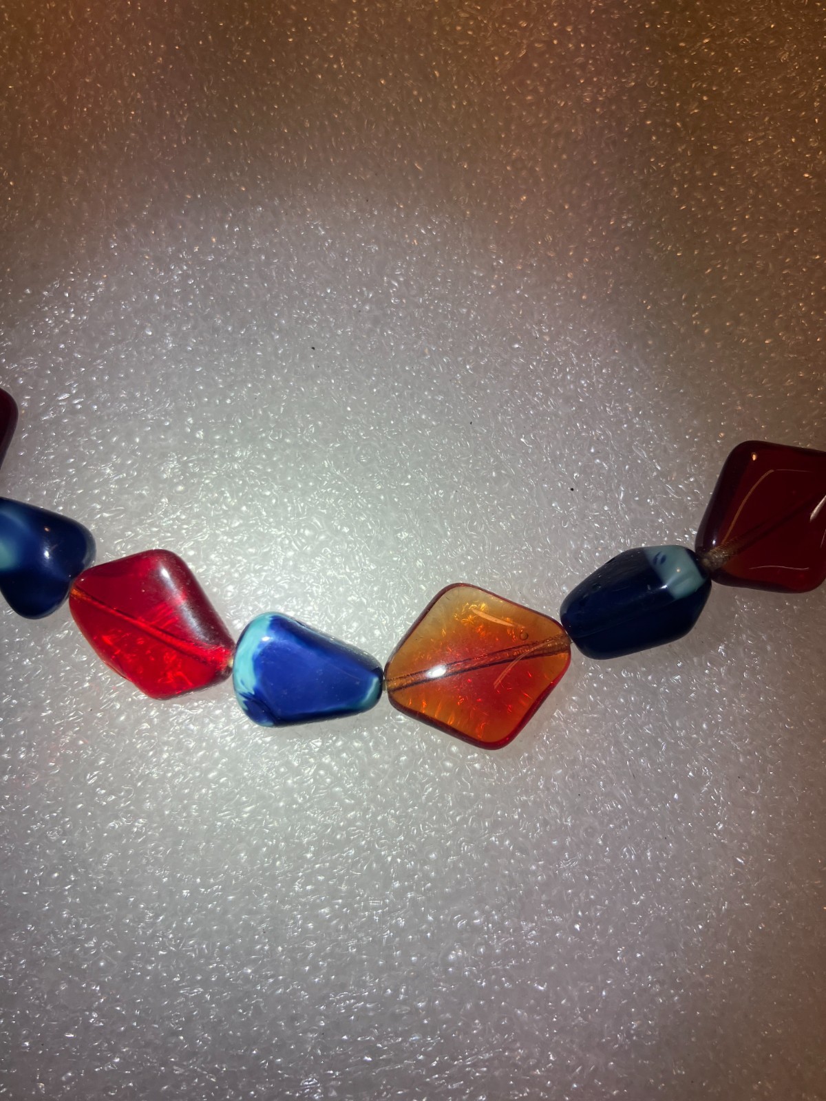 Vintage Czech Glass Bead Necklace