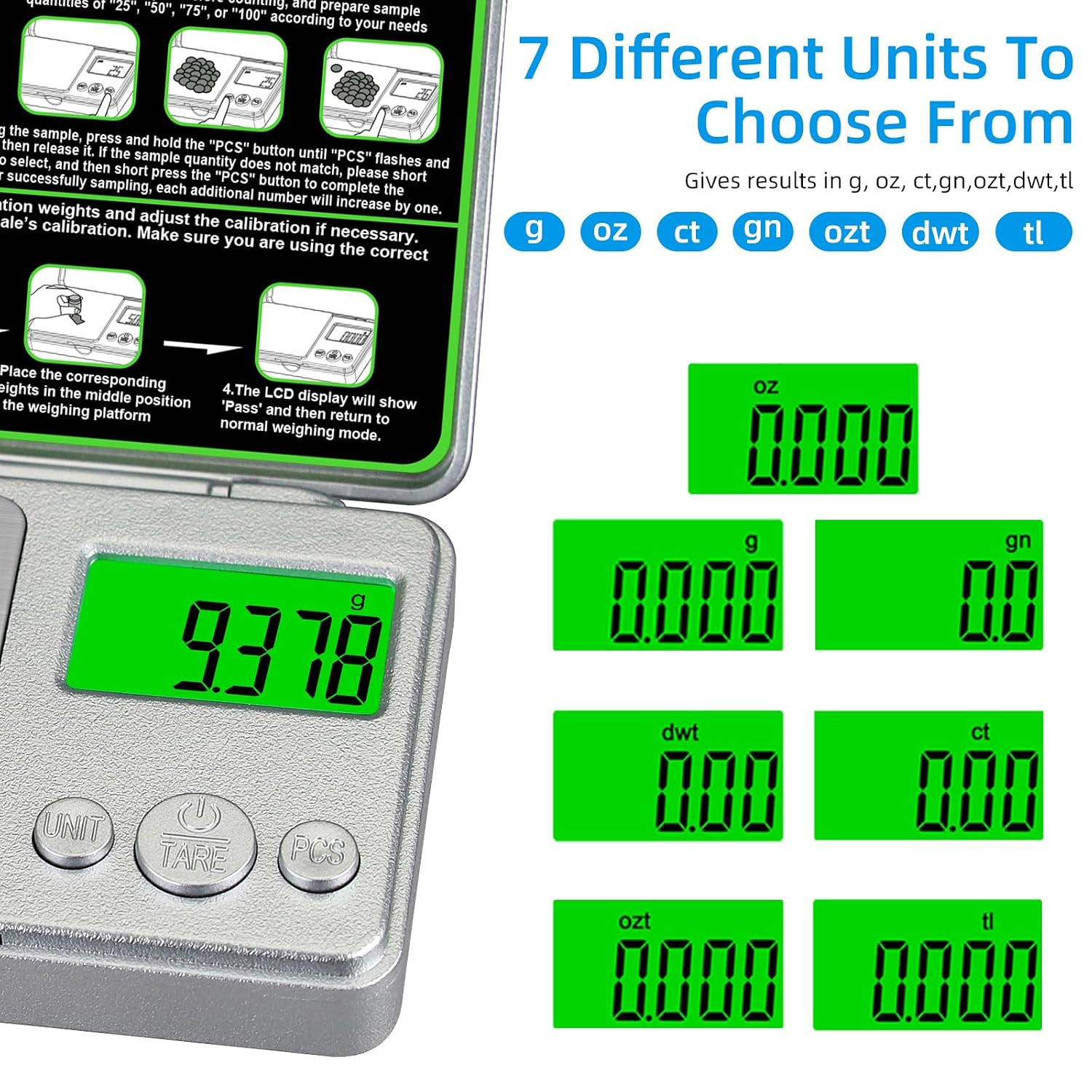 High Precision Mg Scale 100G/0.001G, Pocket Digital Milligram Scale, Small Gram