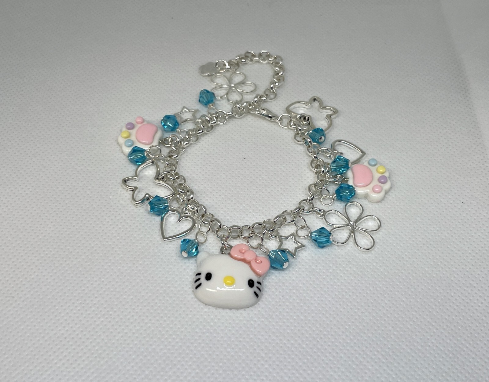 ~Hello Kitty~😺Cute Cat Charm Bracelet~ Anime Sanrio~Single Chain! 🌈You Choose