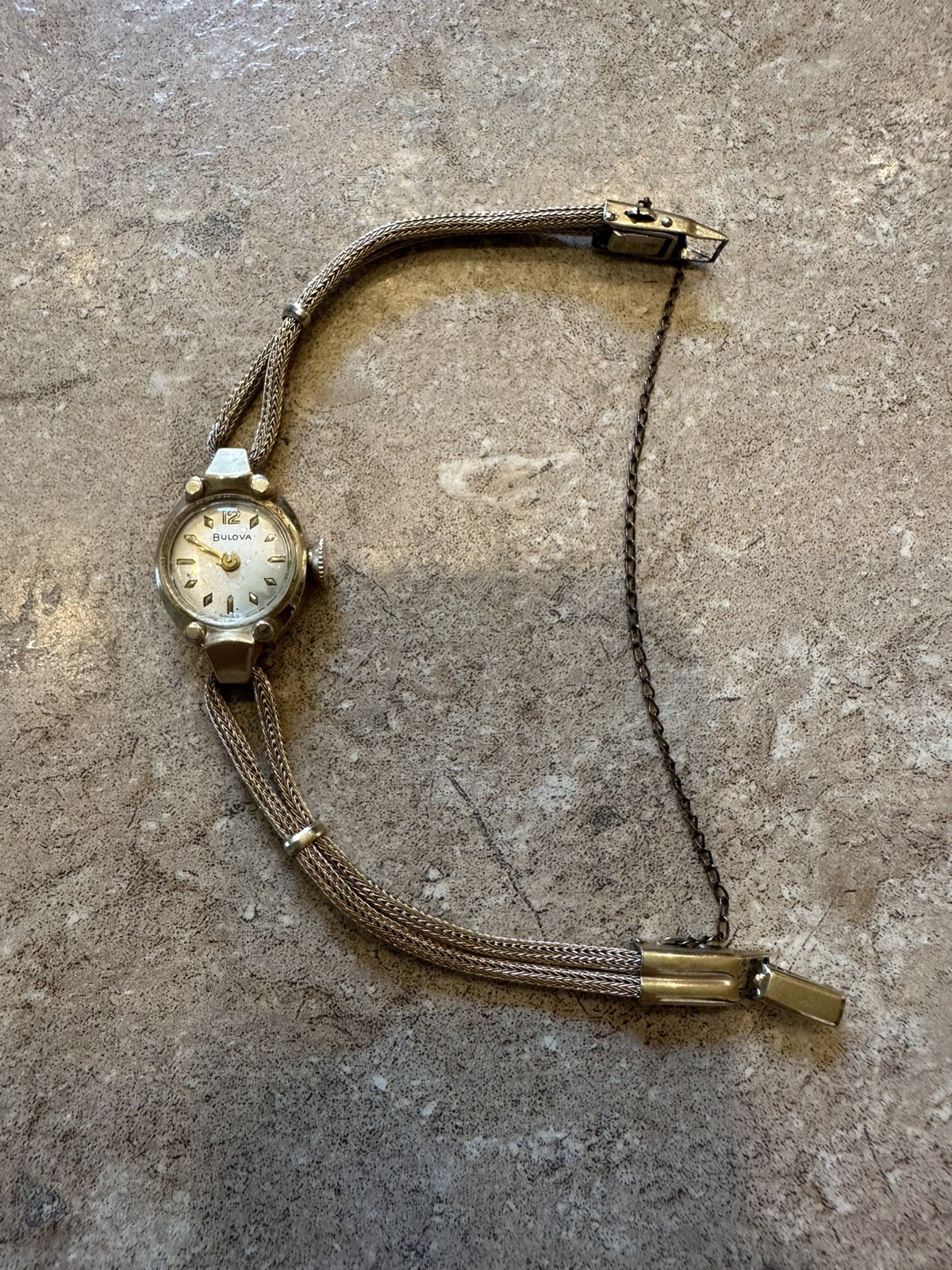 Bulova 10K Gold Filled Gold Classic Vintage Women’s Watch, 1954, not running